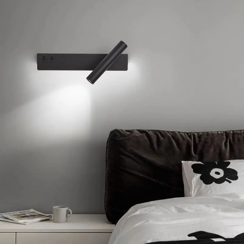 NordicFocus: Adjustable LED Wall Light for Reading