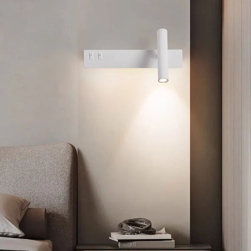 NordicFocus: Adjustable LED Wall Light for Reading