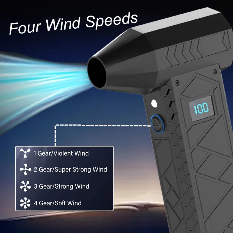 AirJet: Rechargeable Mini Blower with Adjustable Speed