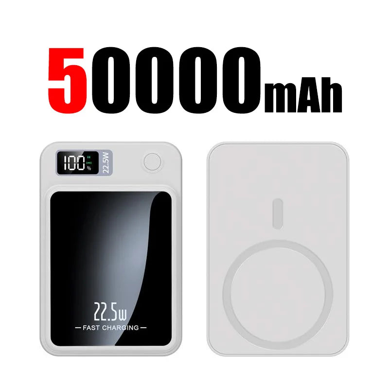 MagnaCharge Pro: 300000mAh Magnetic Wireless Power Bank with PD 20W Fast Charging