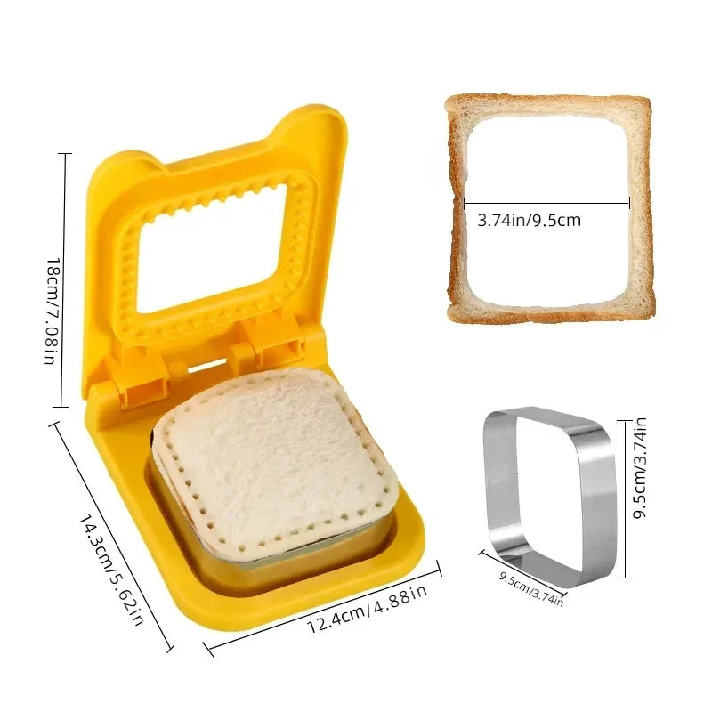 Shape & Toast: Breakfast Sandwich Maker with Fun Cutters