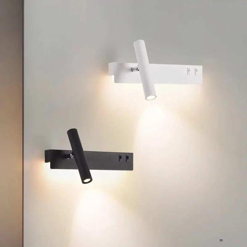 NordicFocus: Adjustable LED Wall Light for Reading