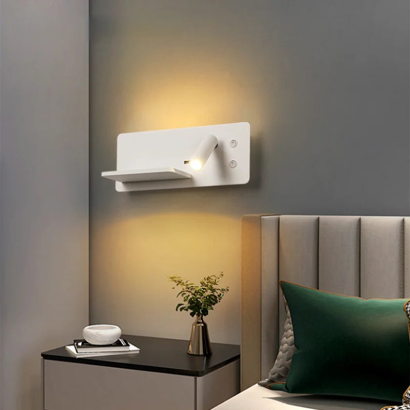 Charge & Shine: LED Wall Lamp with Wireless Charging