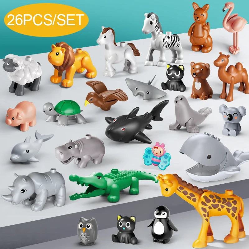 Jumbo Animal Blocks: Farm Friends Building Set