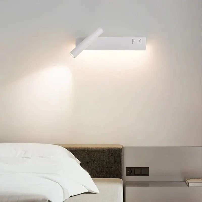 NordicFocus: Adjustable LED Wall Light for Reading