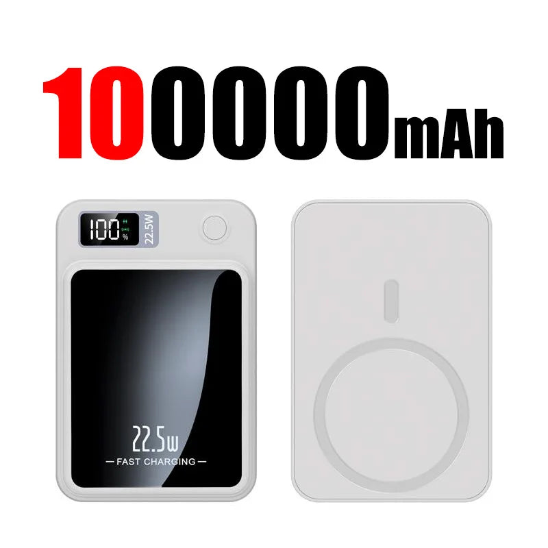 MagnaCharge Pro: 300000mAh Magnetic Wireless Power Bank with PD 20W Fast Charging