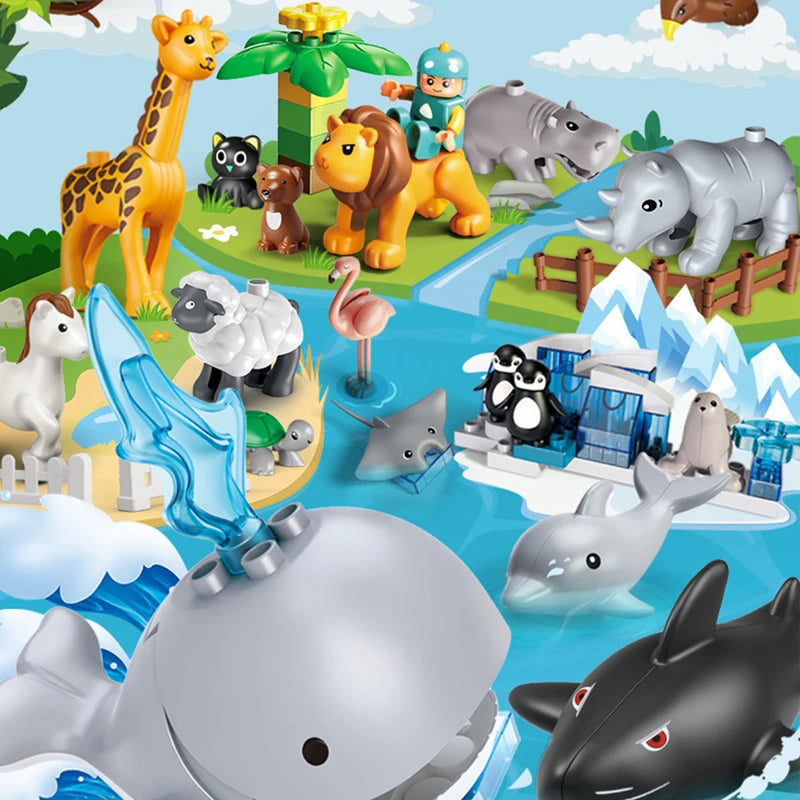 Jumbo Animal Blocks: Farm Friends Building Set