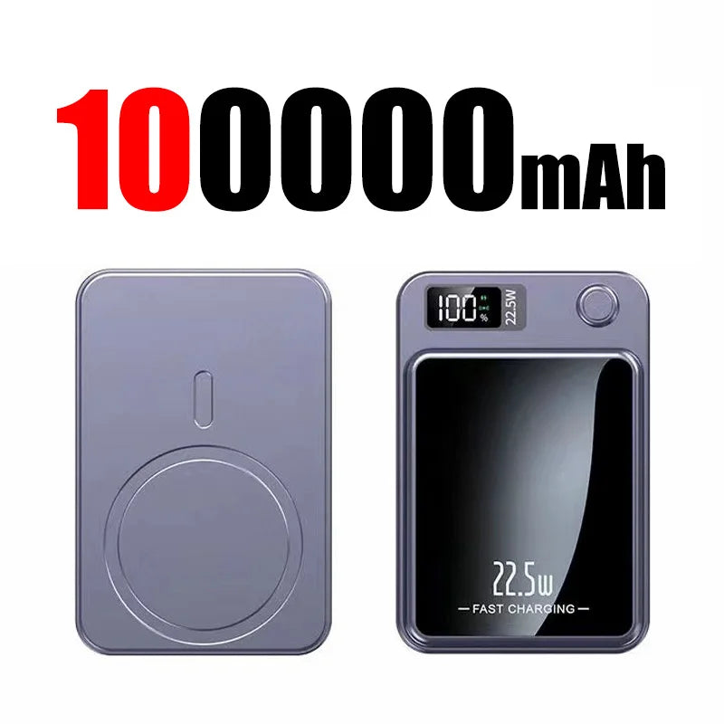 MagnaCharge Pro: 300000mAh Magnetic Wireless Power Bank with PD 20W Fast Charging