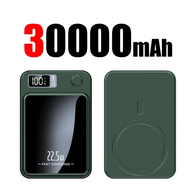 MagnaCharge Pro: 300000mAh Magnetic Wireless Power Bank with PD 20W Fast Charging