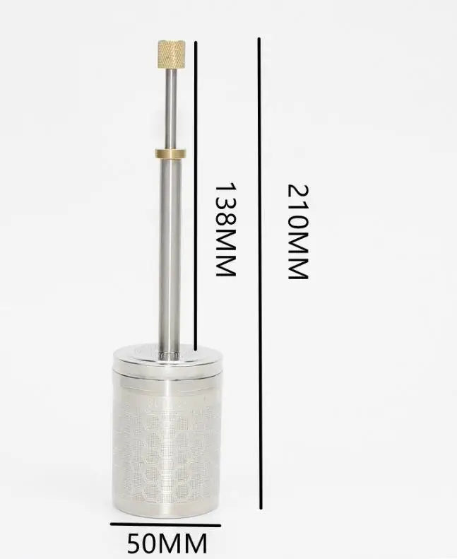 Press & Brew: Stainless Steel Coffee Infuser with Spring Drive