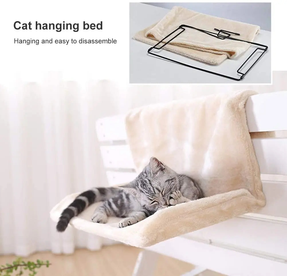 Cozy Perch: Removable Cat Hammock for Radiator or Bench