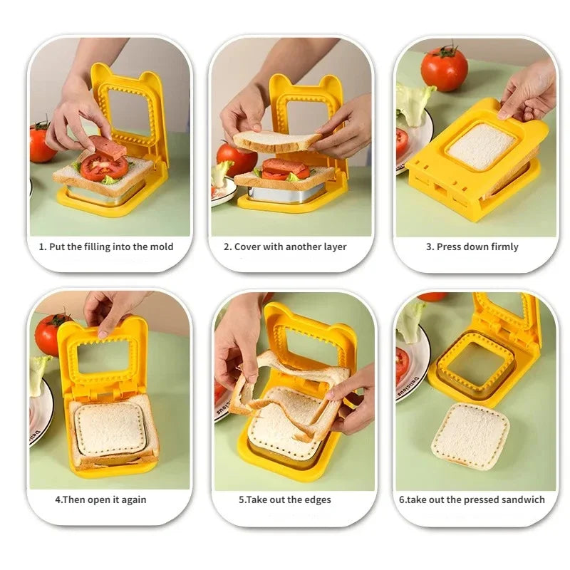 Shape & Toast: Breakfast Sandwich Maker with Fun Cutters