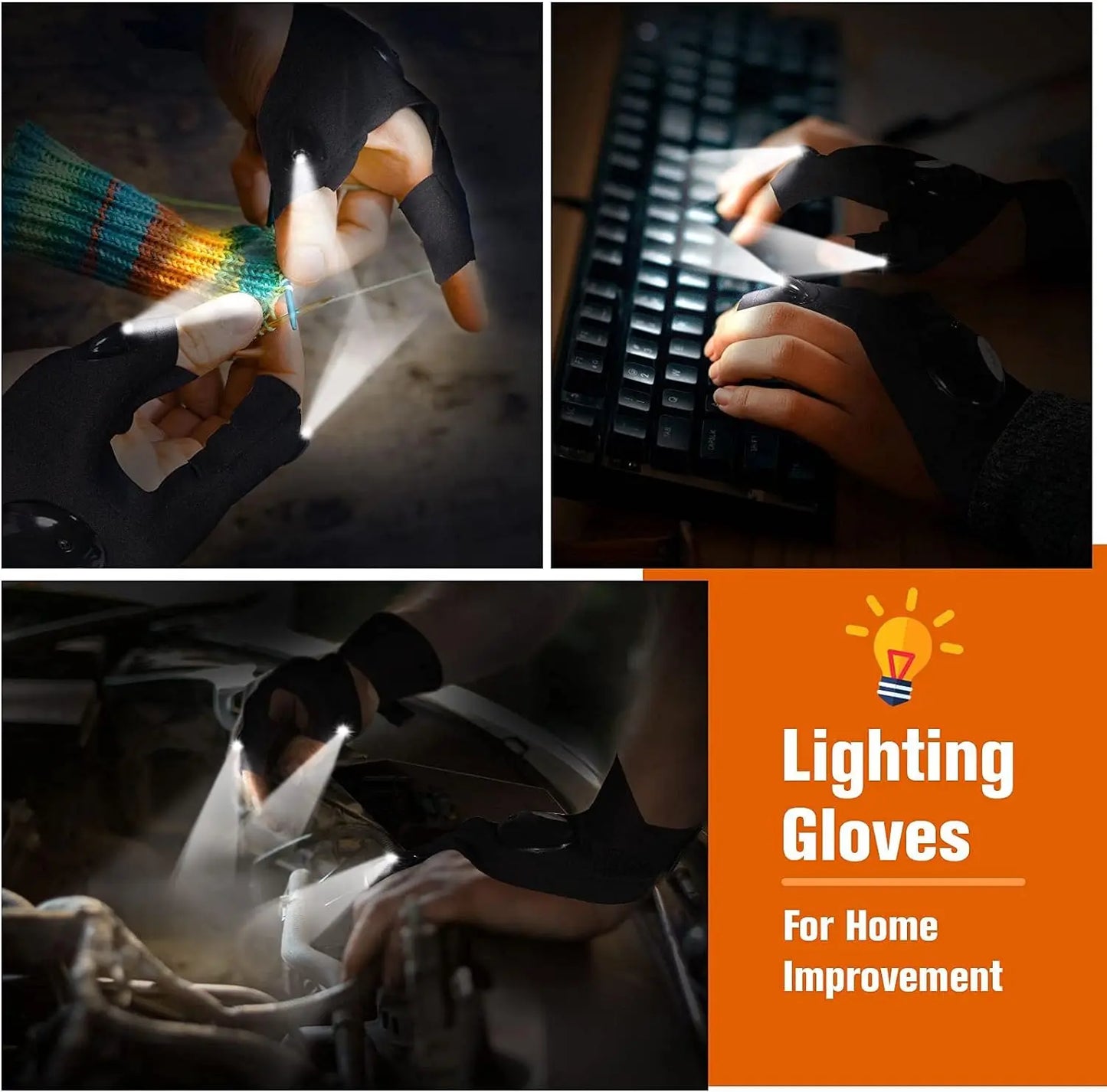 BeamGloves: guantes LED impermeables para actividades al aire libre