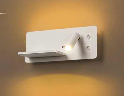 Charge & Shine:  LED Wall Lamp with Wireless Charging