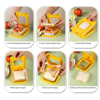 Shape & Toast:  Breakfast Sandwich Maker with Fun Cutters